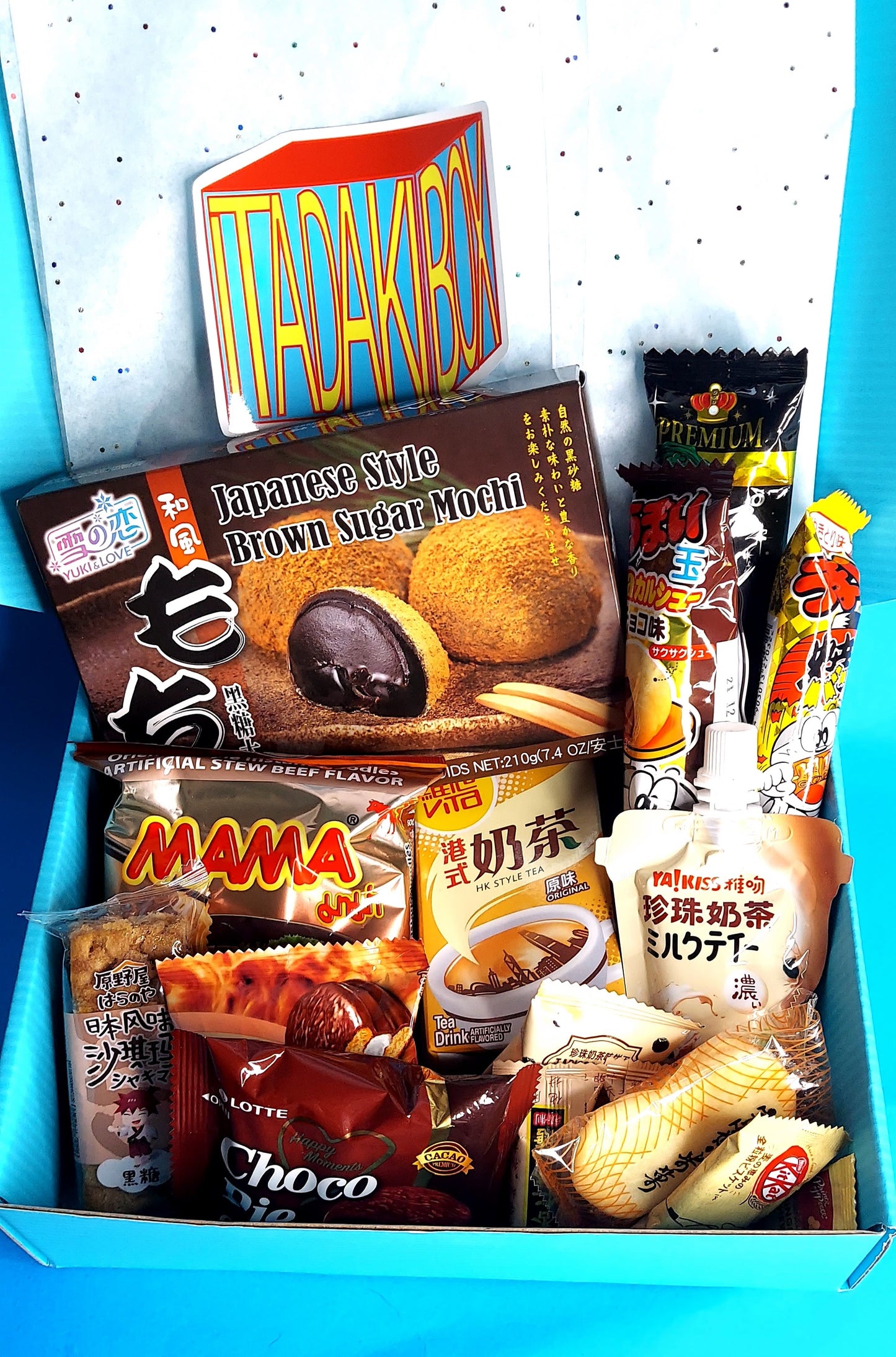 Pick A Color Asian Snack Ramen and Drink Box