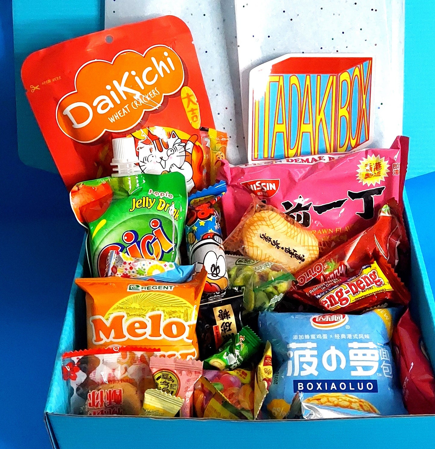 Pick A Color Asian Snack Ramen and Drink Box