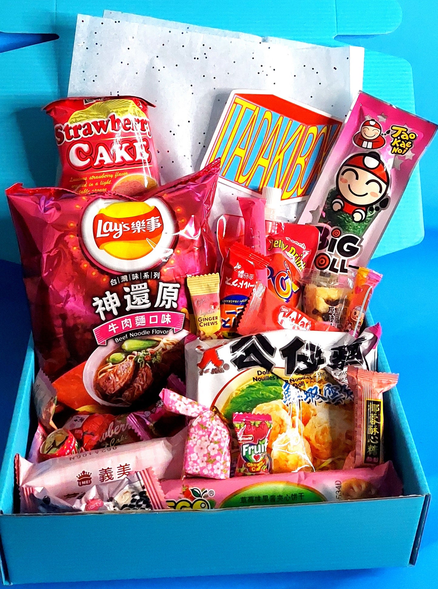 Pick A Color Asian Snack Ramen and Drink Box