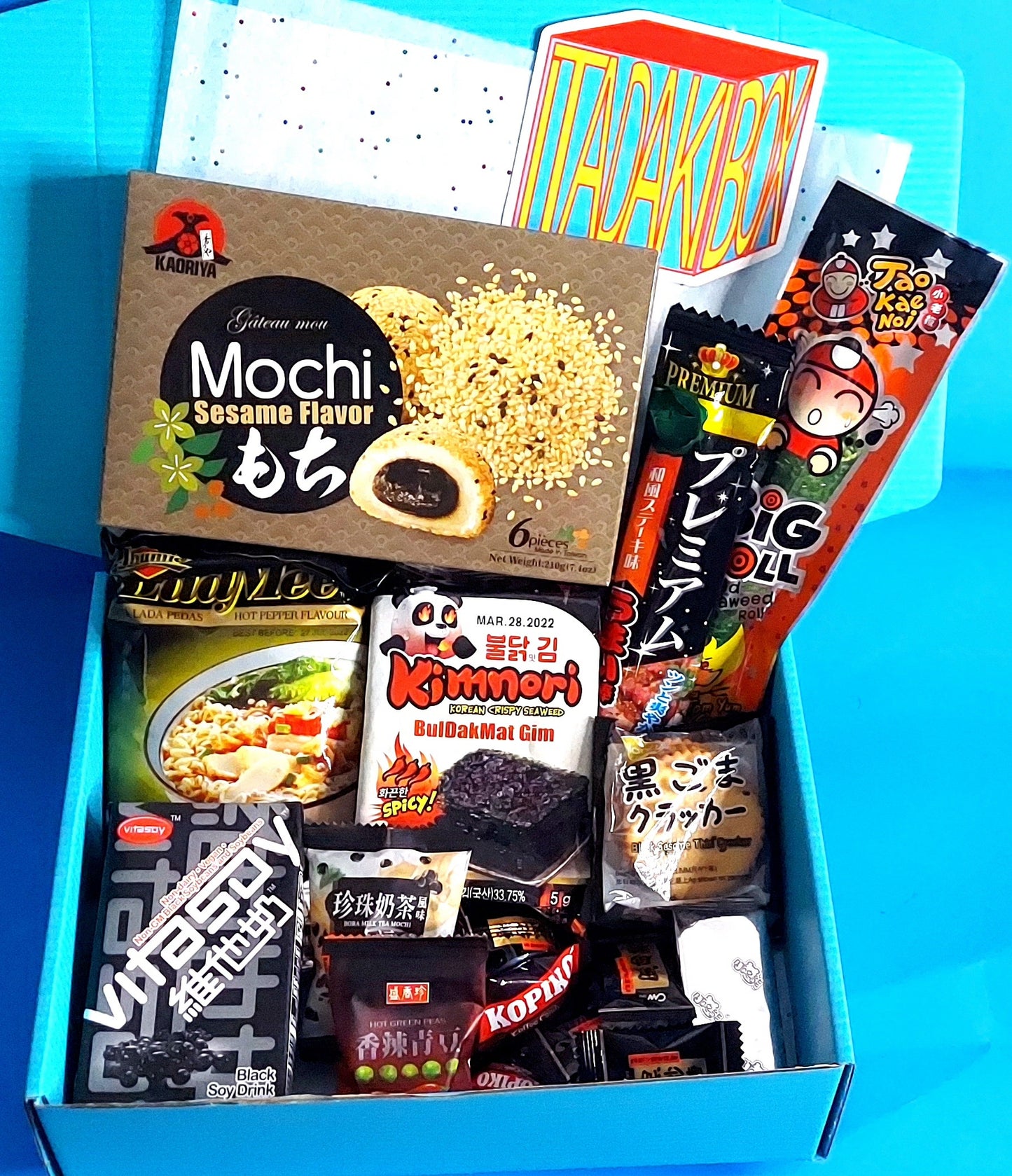 Pick A Color Asian Snack Ramen and Drink Box