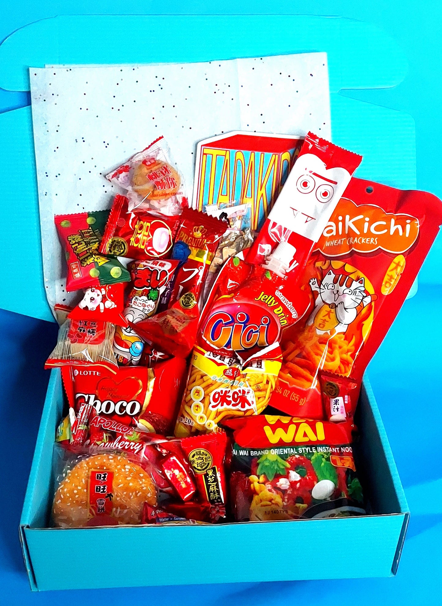 Pick A Color Asian Snack Ramen and Drink Box