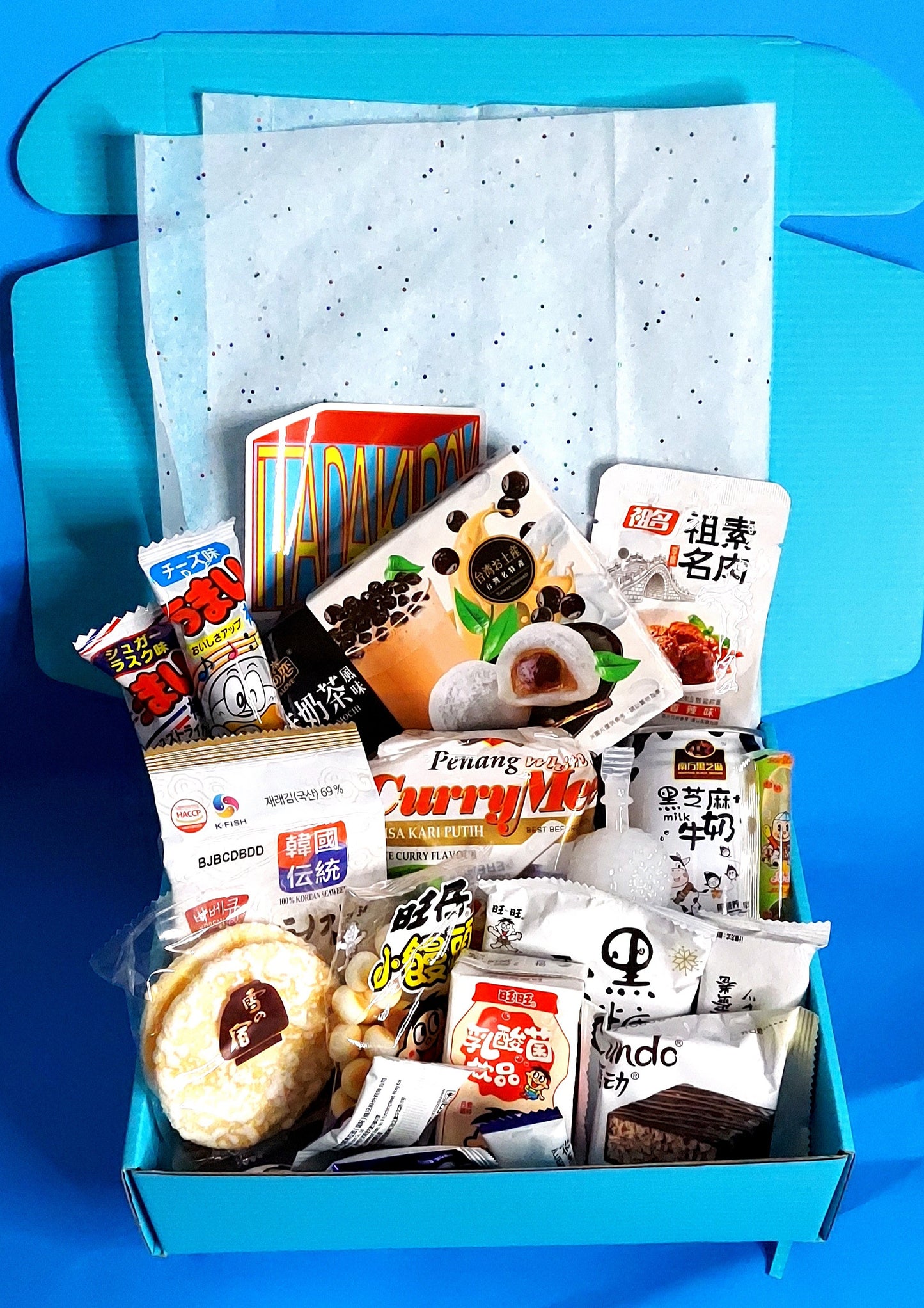 Pick A Color Asian Snack Ramen and Drink Box